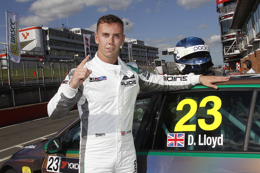 Daniel Lloyd claims third successive pole