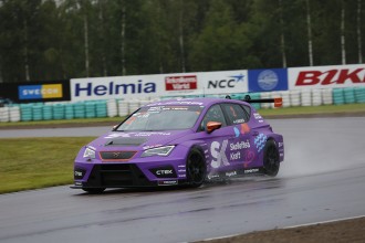 Robert Dahlgren fastest in the wet Qualifying at Karlskoga