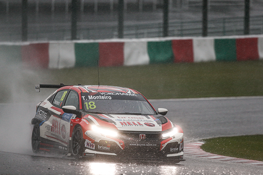 Monteiro tops flooded Qualifying 1 at Suzuka