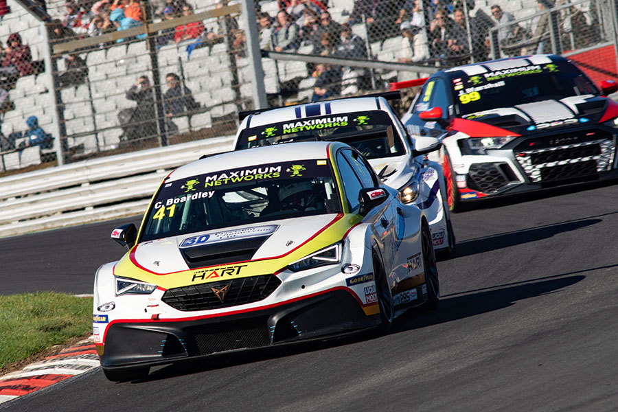Carl Boardley secures the TCR UK title in Brands Hatch