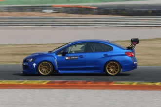 Luigi Ferrara at Bahrain in the Top Run Subaru