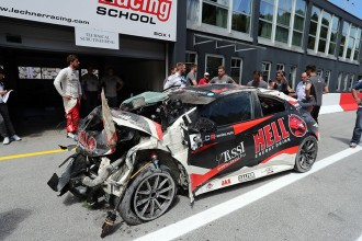Tassi escapes from heavy shunt at the Salzburgring