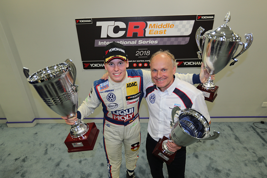 Engstler wins Bahrain Race 1 and the title