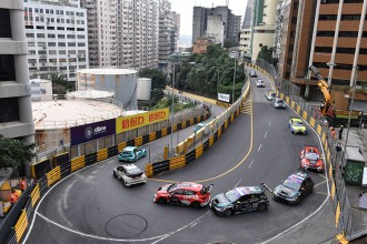 The TCR cars return to the Macau Guia Race