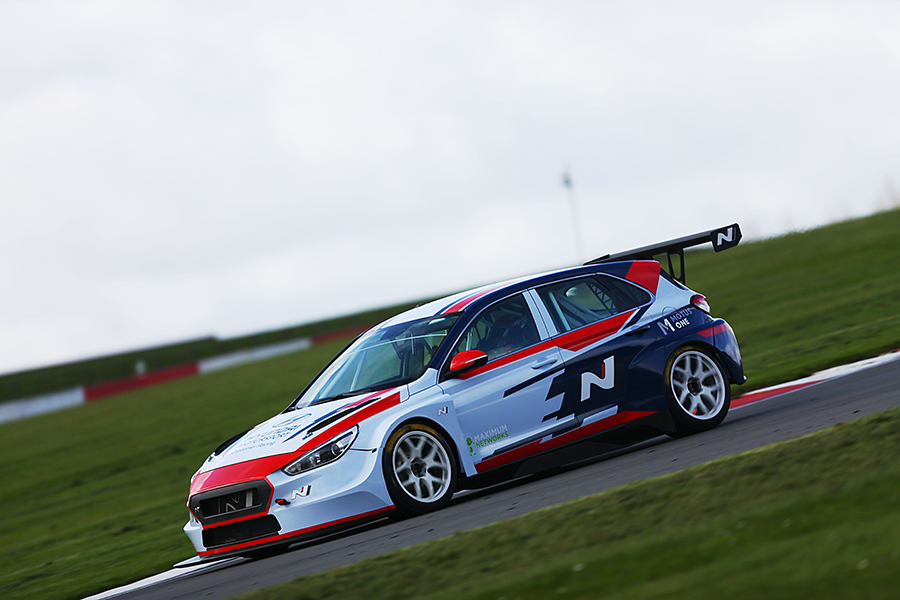 Powell with a Maximum Motorsport Hyundai i30 N in TCR UK