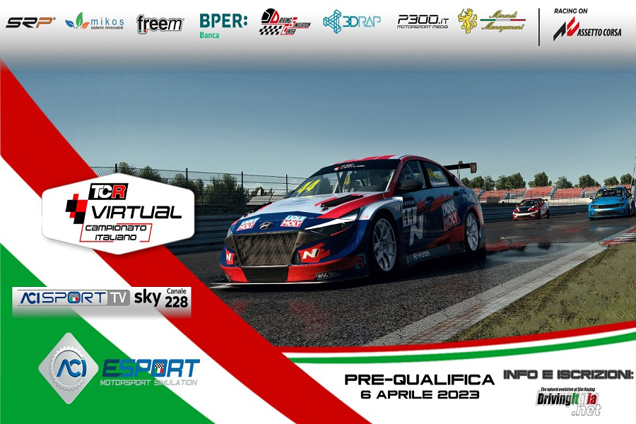 Registrations open for the TCR Virtual Italian Championship