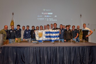 TCR drivers attended a press conference in Montevideo