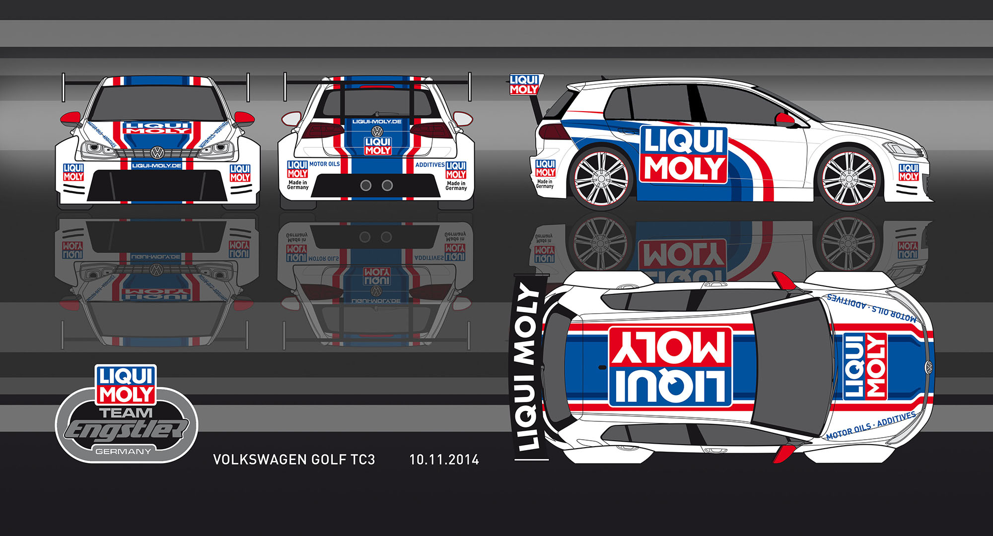 VW Golf cars for LIQUI MOLY Team Engstler